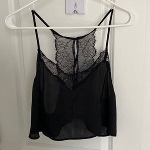 Intimately Free People Cropped Lace Inset Cami